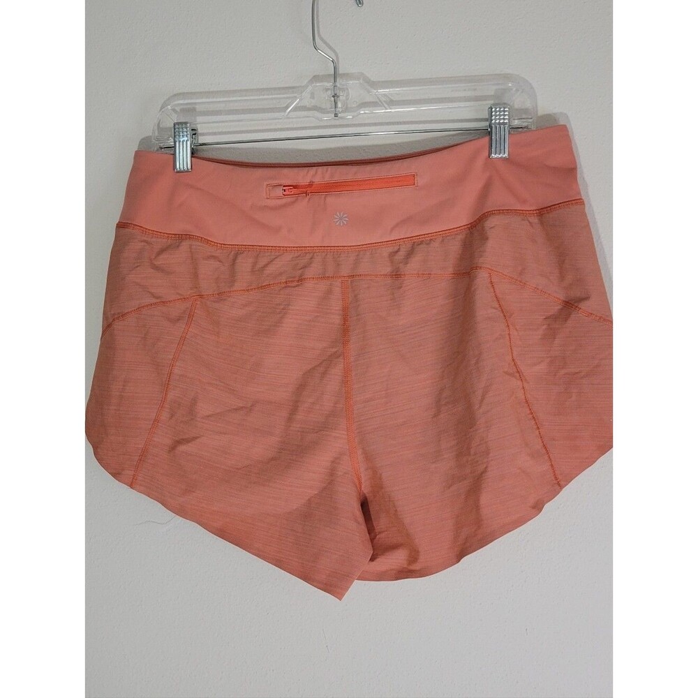 ATHLETA WOMEN SIZE L Coral Peach Active Shorts - Picture 2 of 10